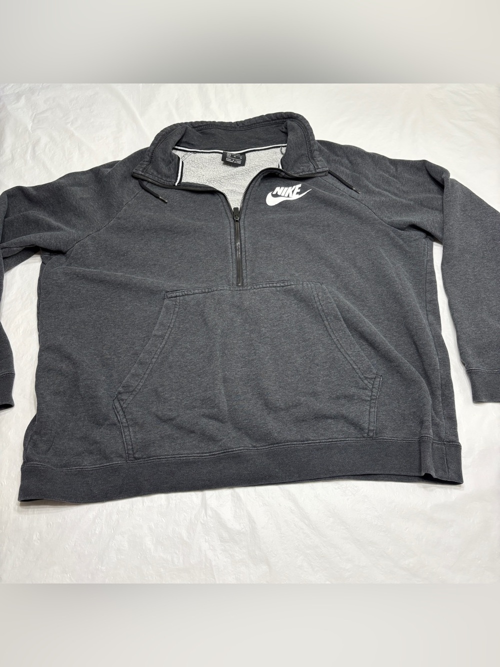 Nike Gray 1/4 Zip Pullover Sweatshirt Women’s XL